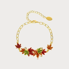Minimal Daywear Maple Leaf Bracelet