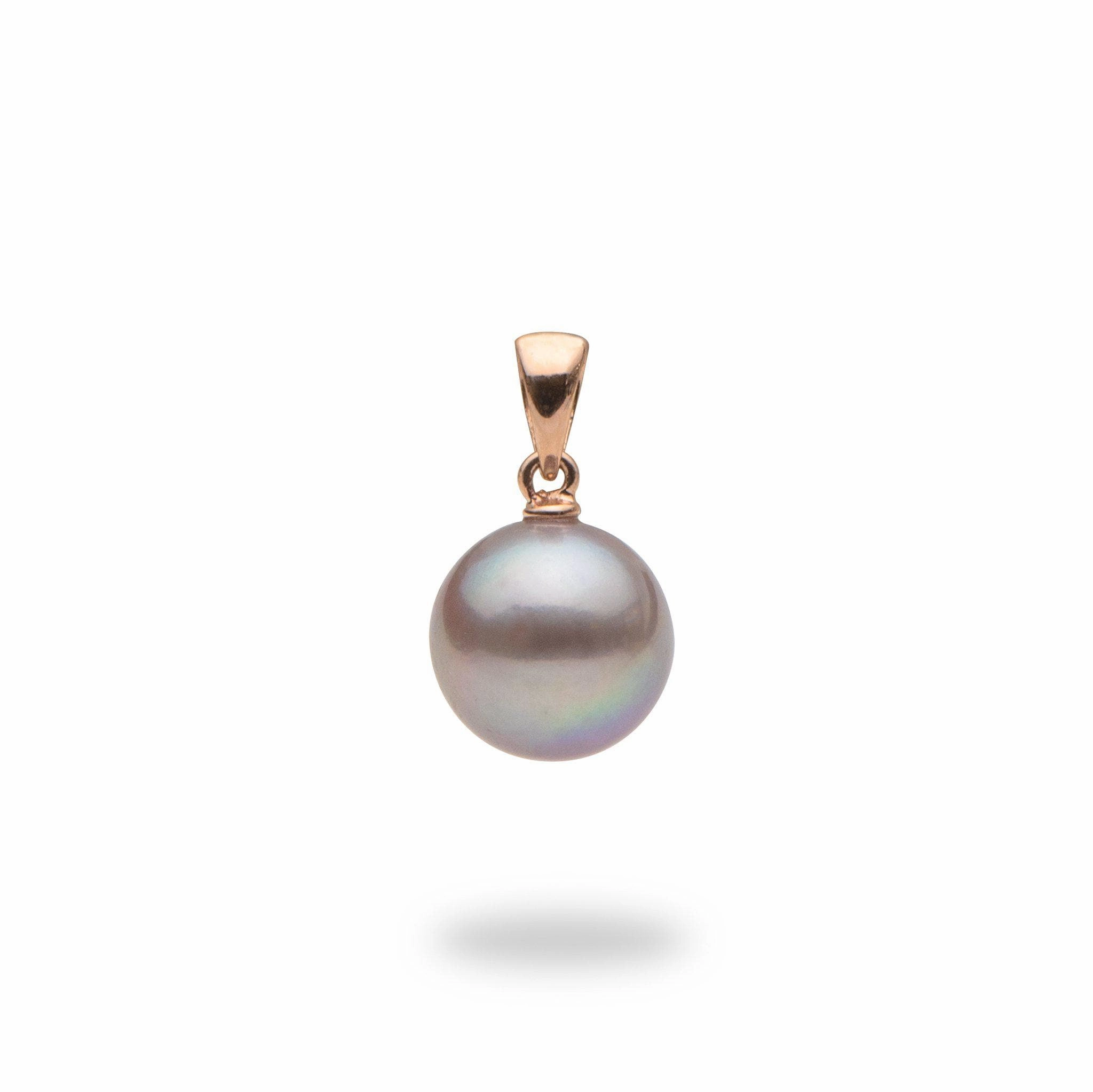 Luxury Touch Creative Item Lilac Freshwater Pearl Pendant in Rose Gold - 9-10mm