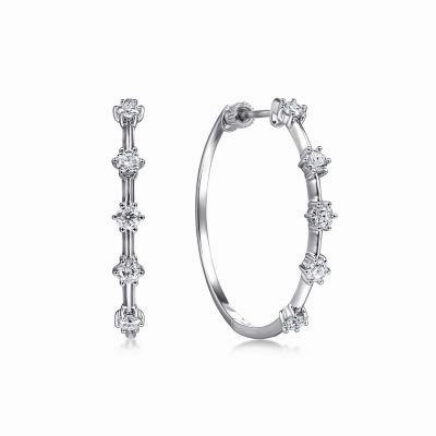 DIAMOND HOOP EARRINGS Premium Must-Have