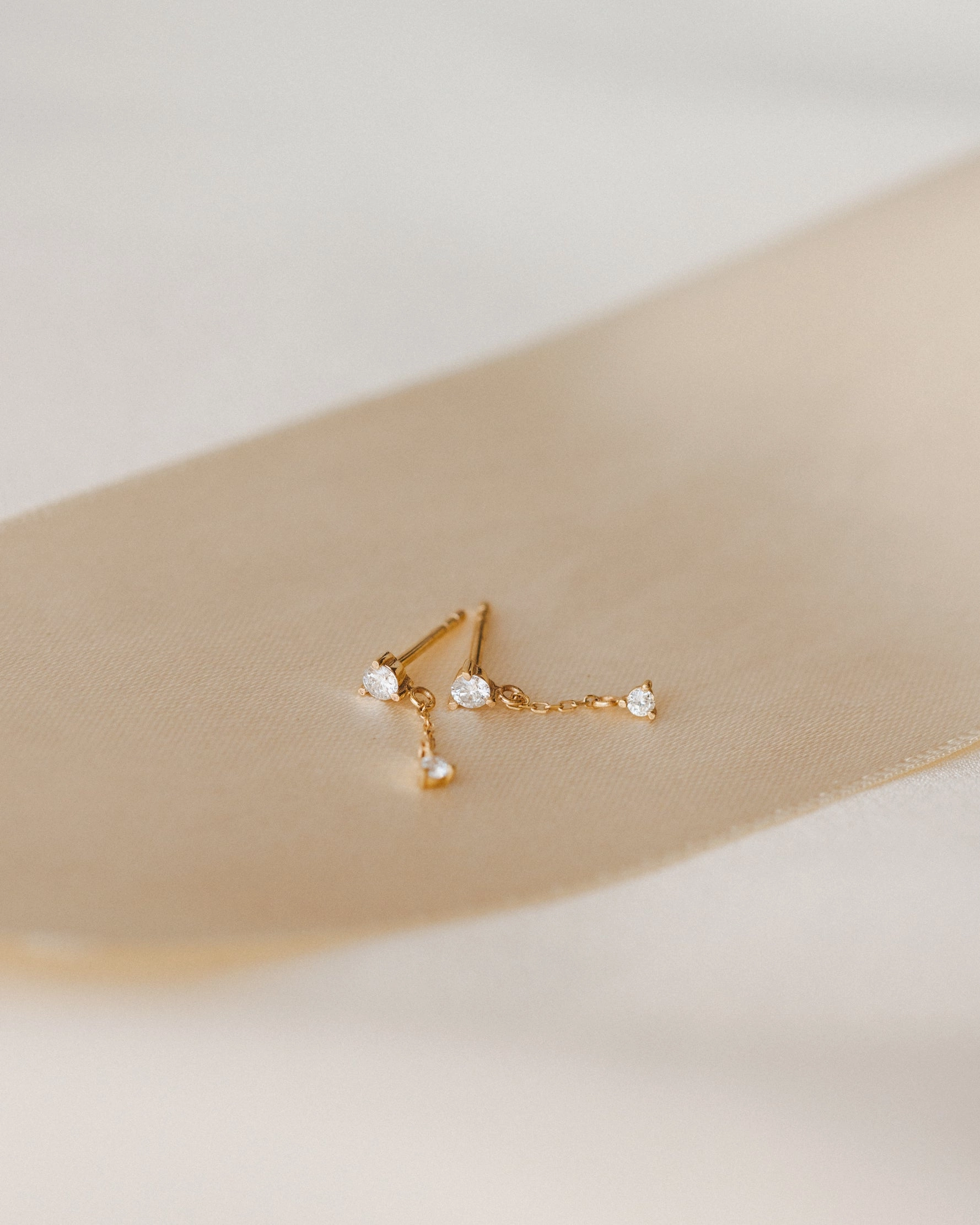 Starfall Diamond Earrings Linear Jewelry Metallic Ornament