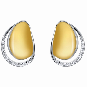 Two-Tone Sterling Silver Sun-Drop Earrings chic aesthetic Artistic Accessory