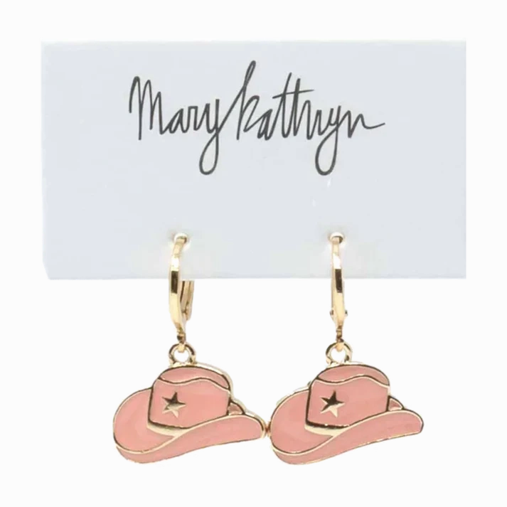 Timeless Feature Opulent Finish Peach Cowboy Hat Huggies