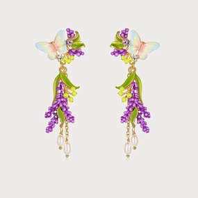 Lavender Butterfly Earrings All Day Look