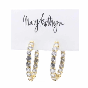 Suzie Prong Set Hoops Chic Gem