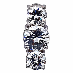 Handcrafted Beauty For Groom Charming Flower Style Cubic Zirconia Gemstone 925 Silver Pendant - Elegant Jewelry