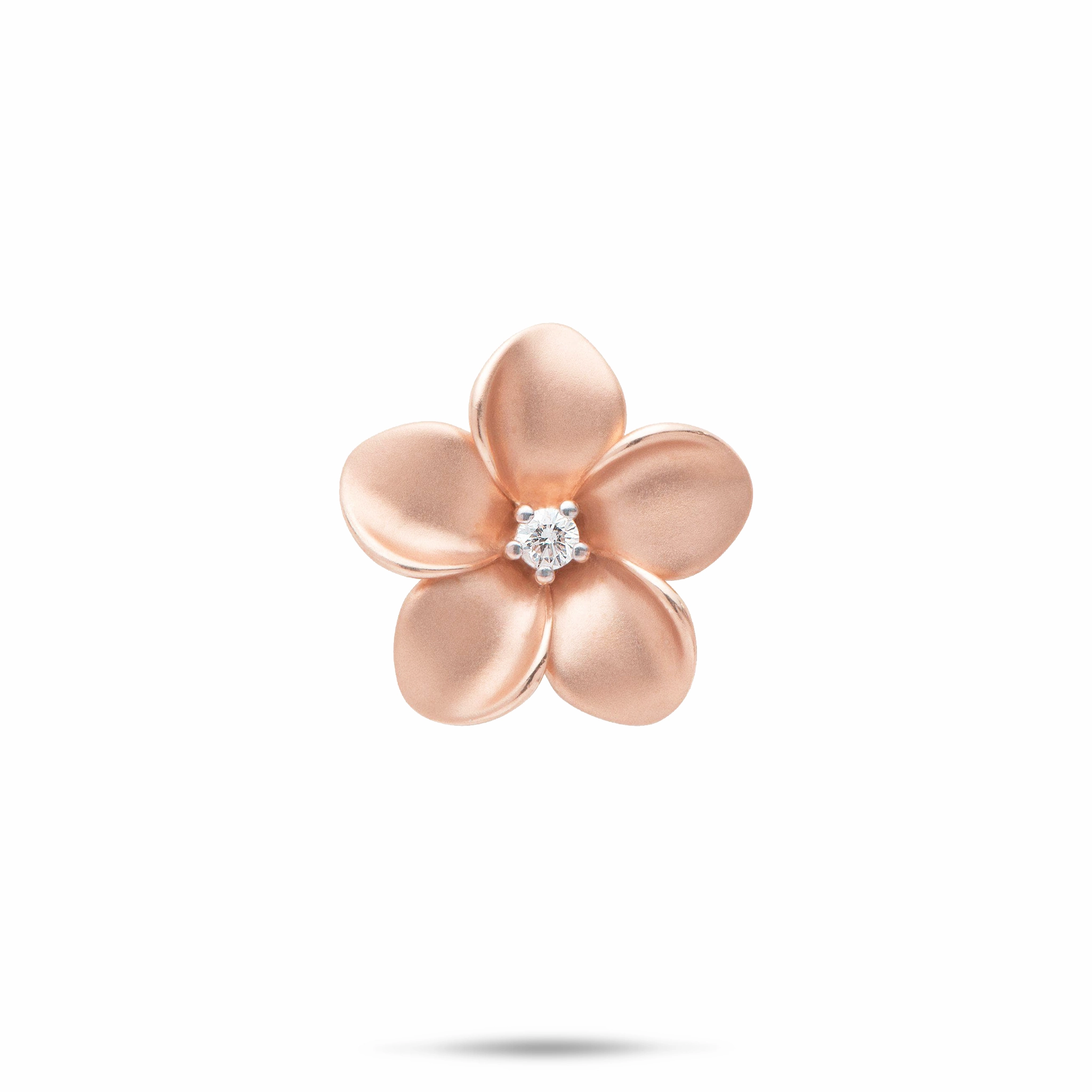 Plumeria Pendant in Rose Gold with Diamond - 20mm Amazing Accessory Magnificent Piece