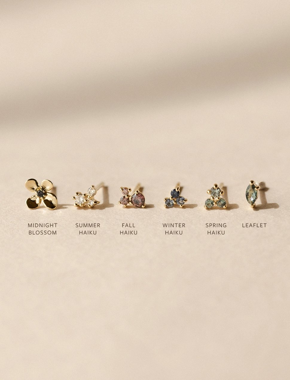 Neutral Ornament Winter Adornment Poet's Palette Stud Set