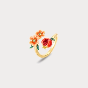 Pomegranate Flower Ring Handcrafted Accessories