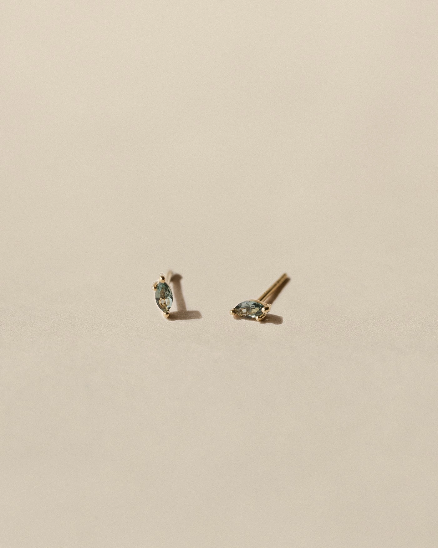 Forest Emerald Leaflet Studs Stunning Aesthetic Summer Adornment