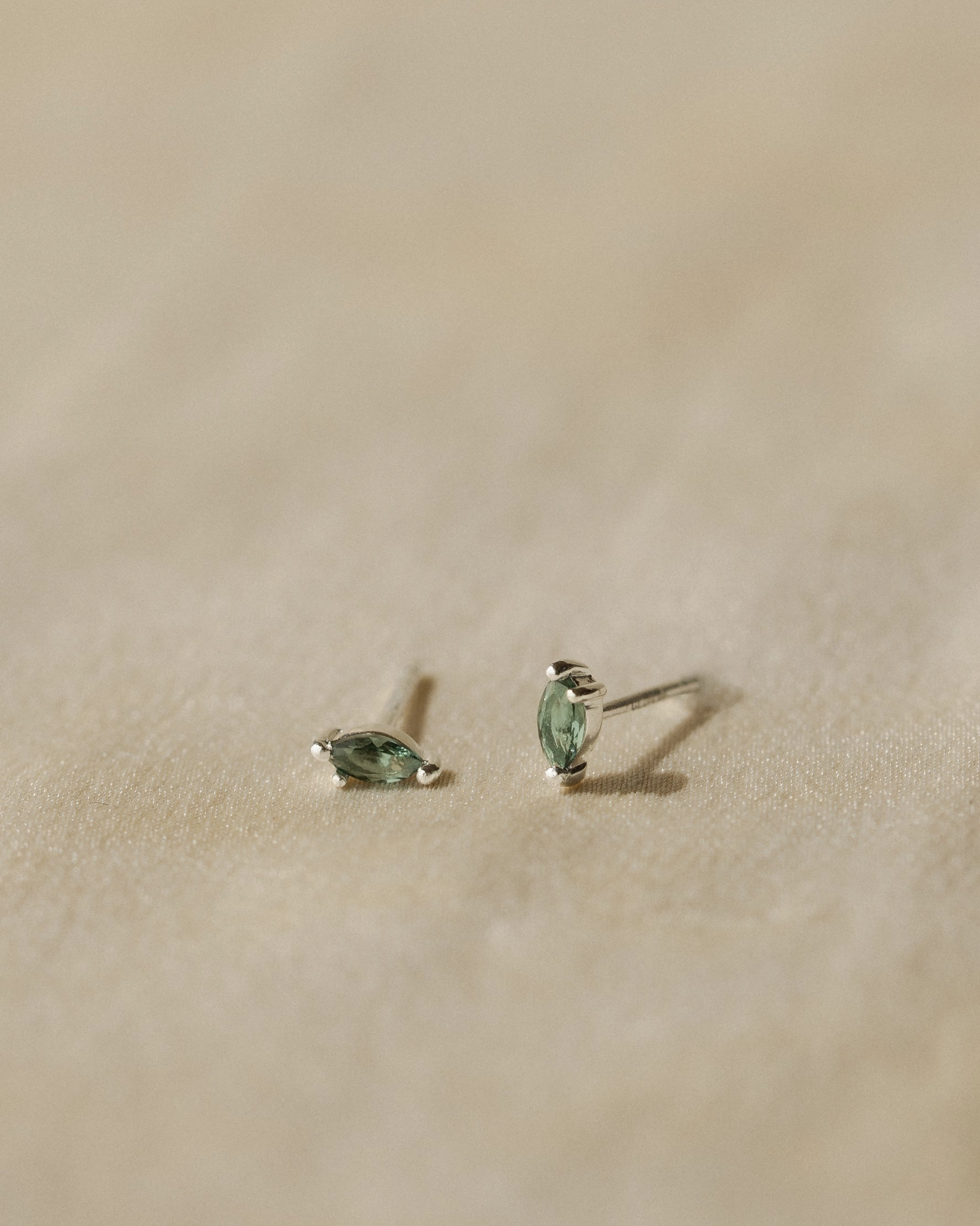 Forest Emerald Leaflet Studs Splendid Embellishment Creative Decoration