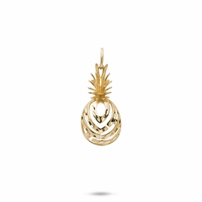 For Boss Aloha Pineapple Pendant in Gold