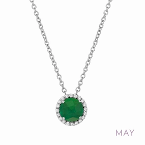 May Birthstone Necklace Graceful Look art show