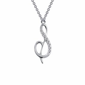 Letter S Pendant Necklace Professional Look