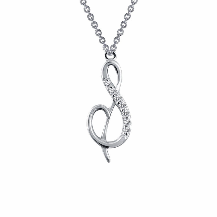 Letter S Pendant Necklace Professional Look