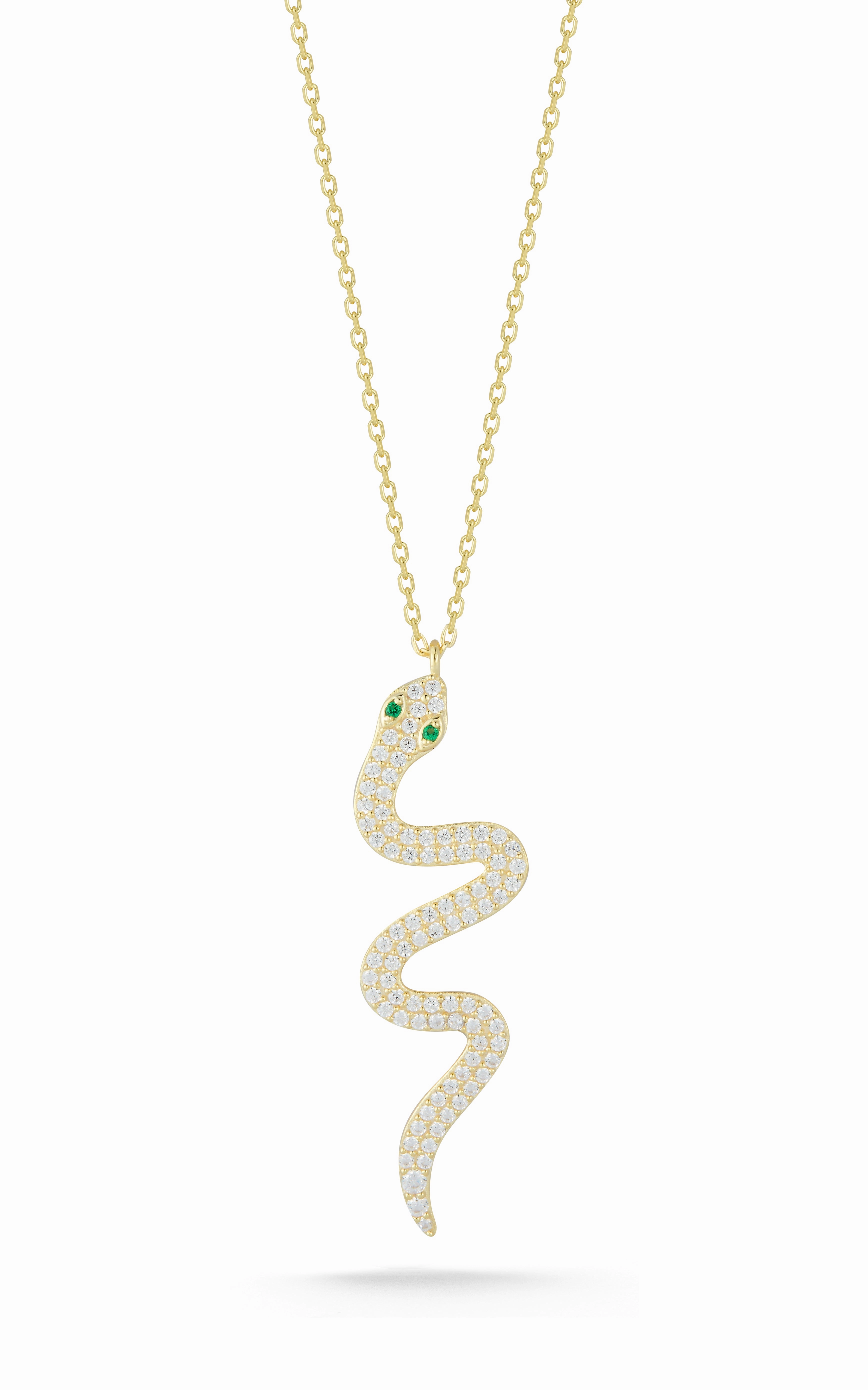 Snake Necklace Elegant Features Accent Detail