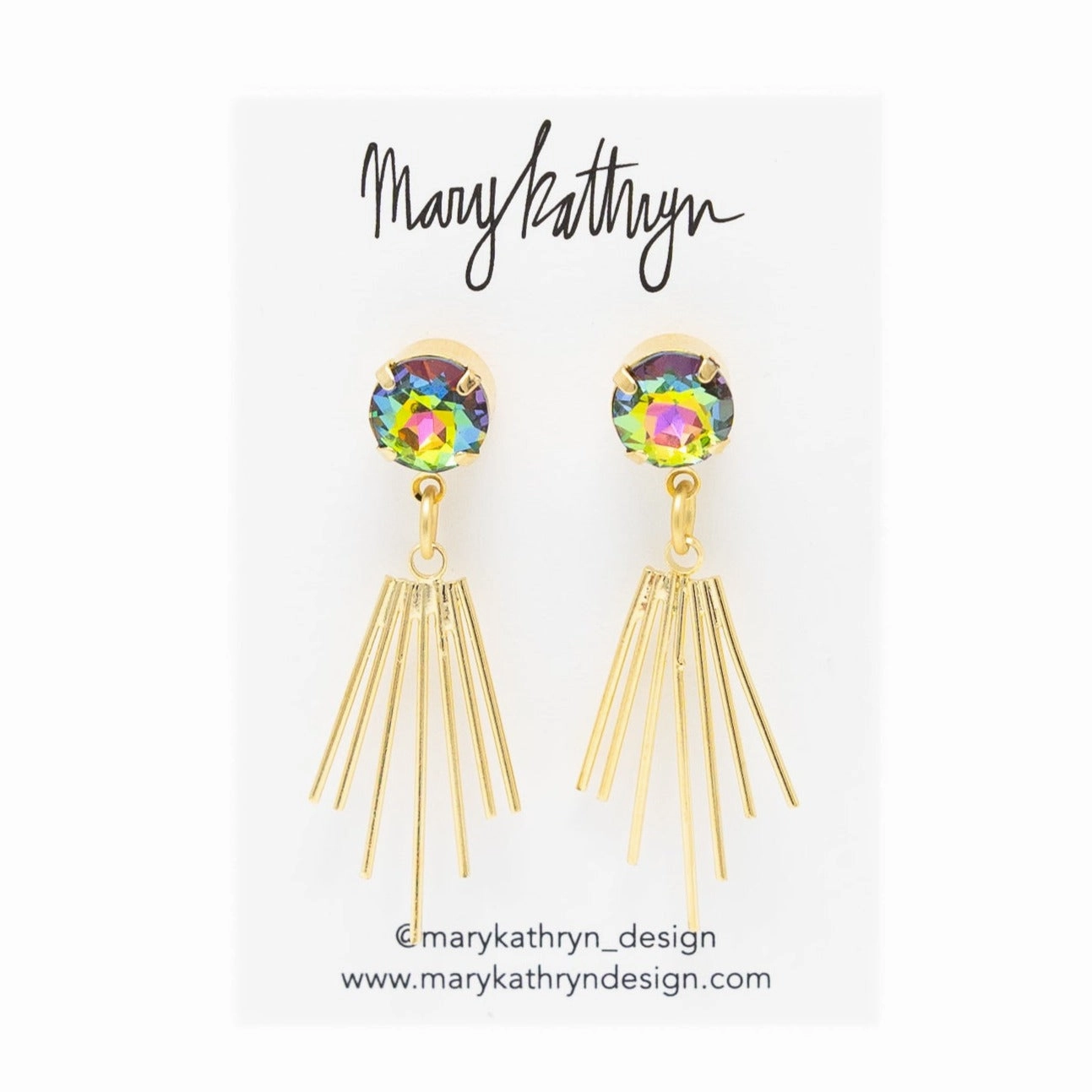 Custom Style Signature Feature Rainbow Cleopatra Earrings