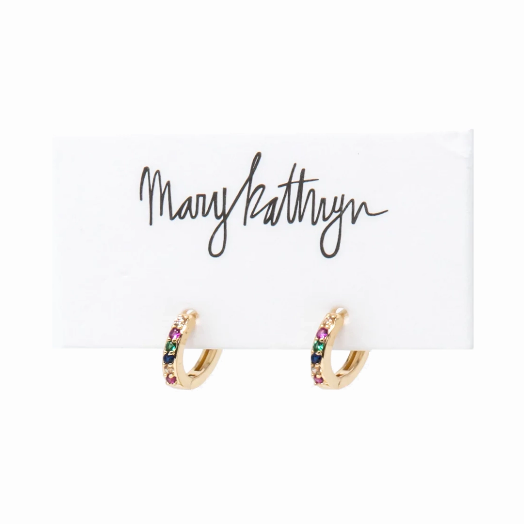 Chic Touch Rainbow CZ Huggies