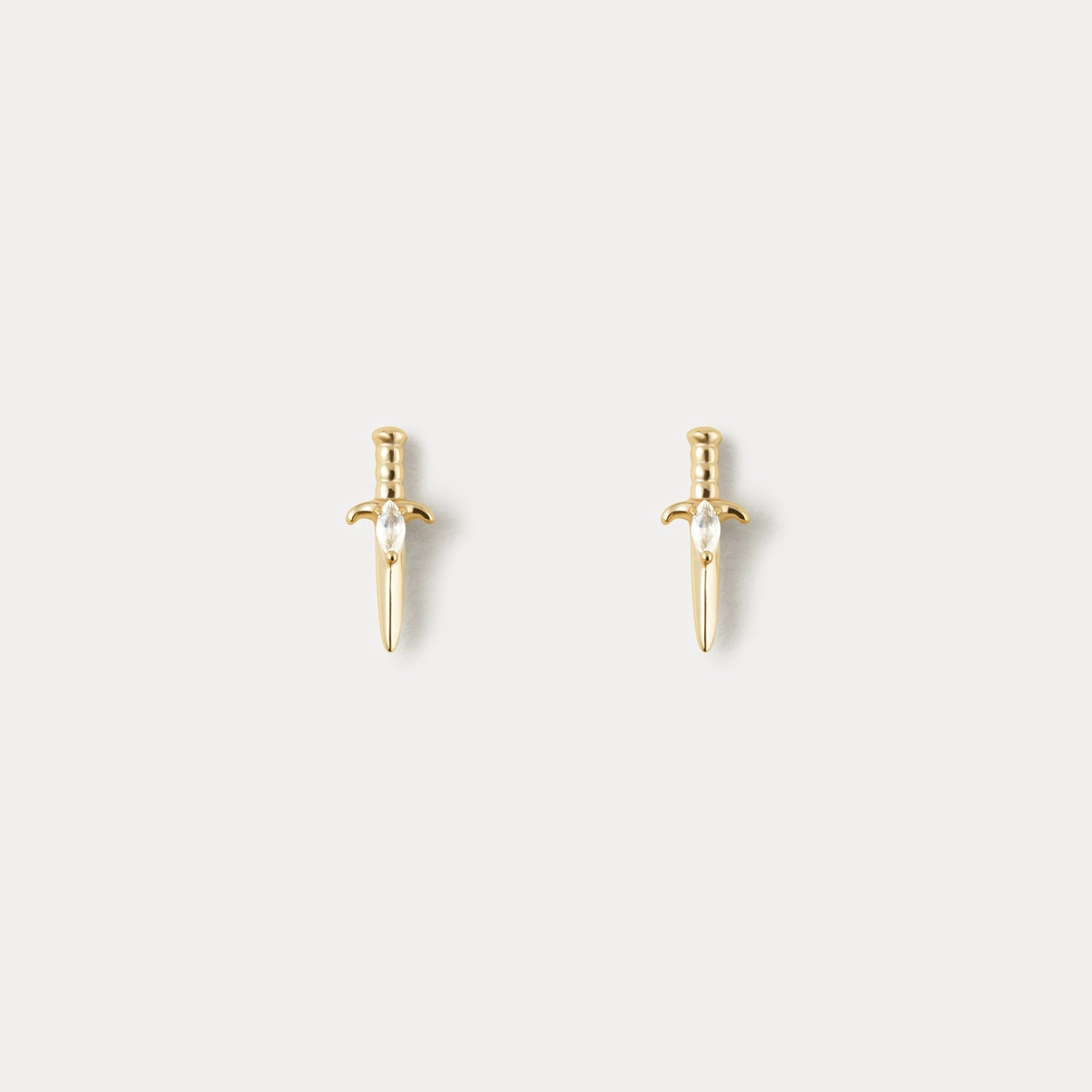 Moonstone Dagger Studs Sparkling Creation