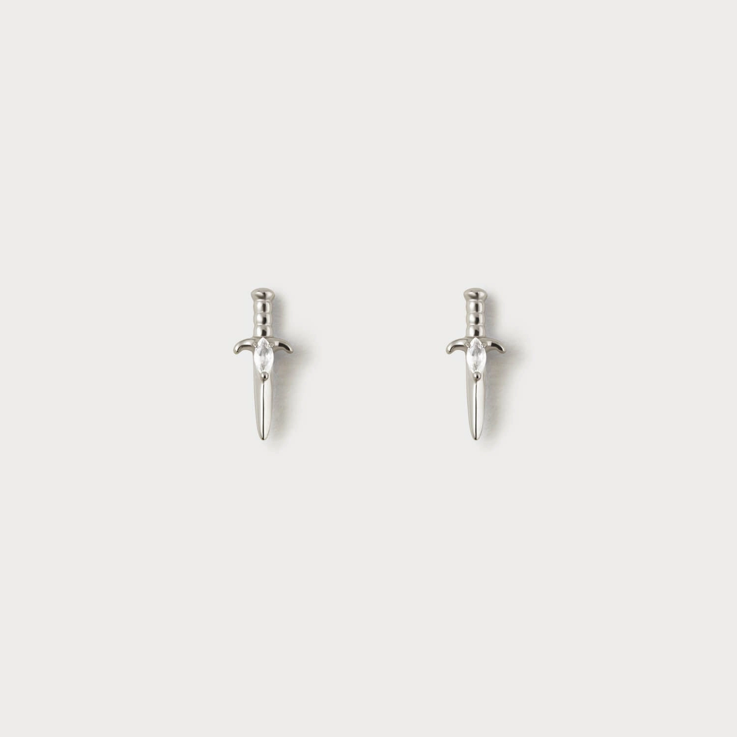 Substantial Piece Beautiful Detail Moonstone Dagger Studs