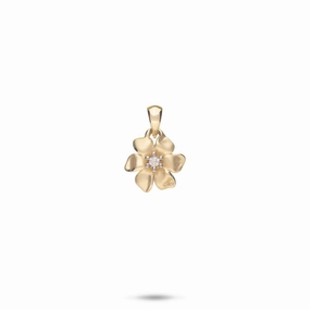 Cultural Style N????? Pendant in Gold with Diamond - 10mm