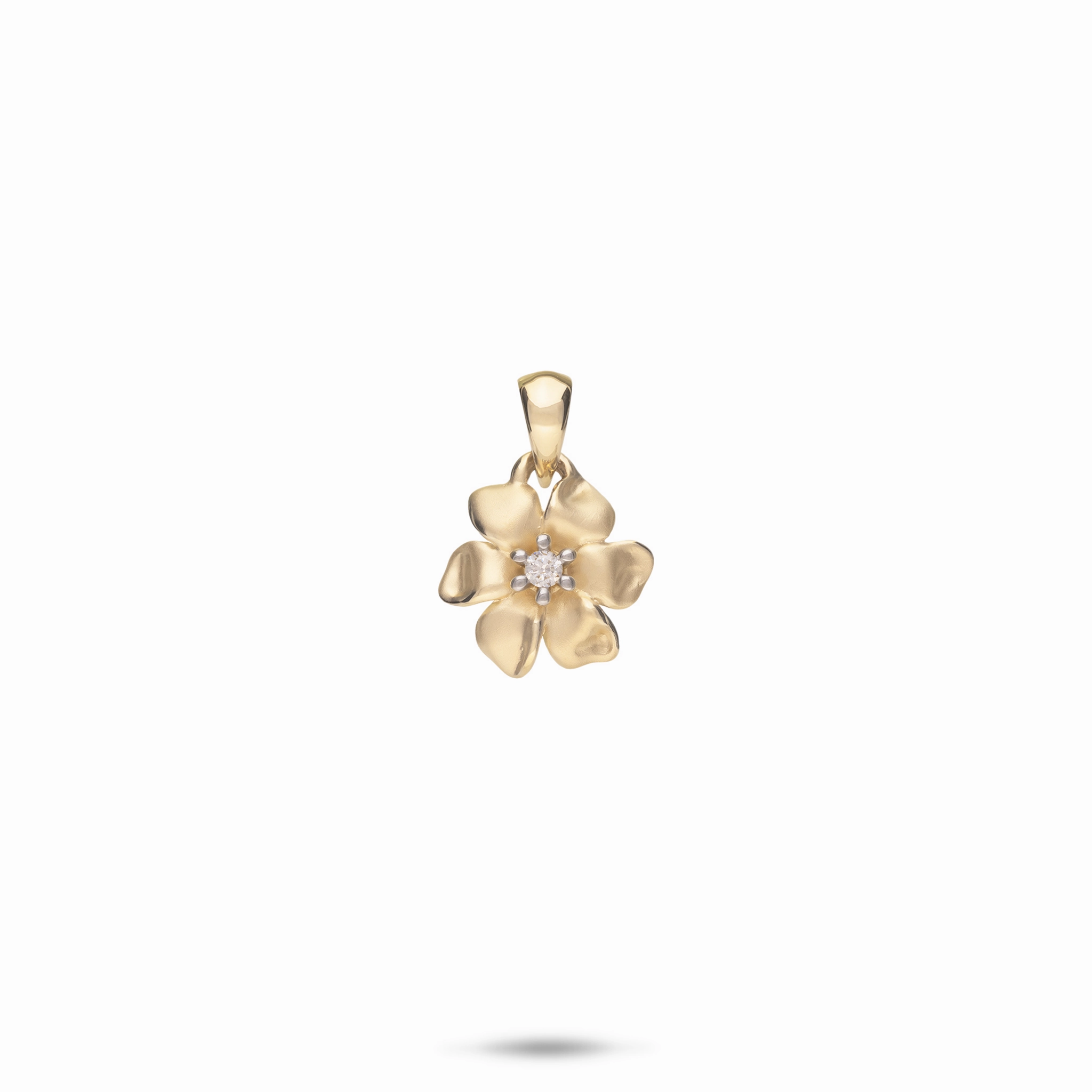 Cultural Style N????? Pendant in Gold with Diamond - 10mm