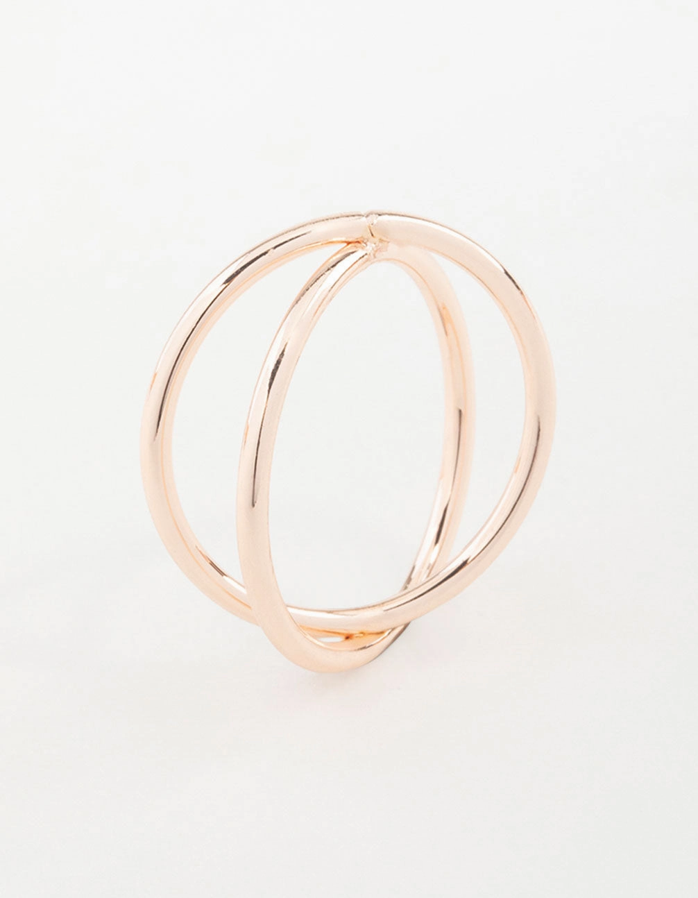 Rose Gold Cross Over Ring Trend Setting