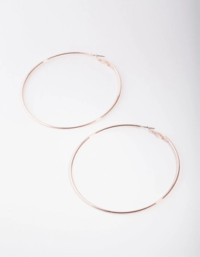Photo Focus Rose Gold Super Hoop Earrings