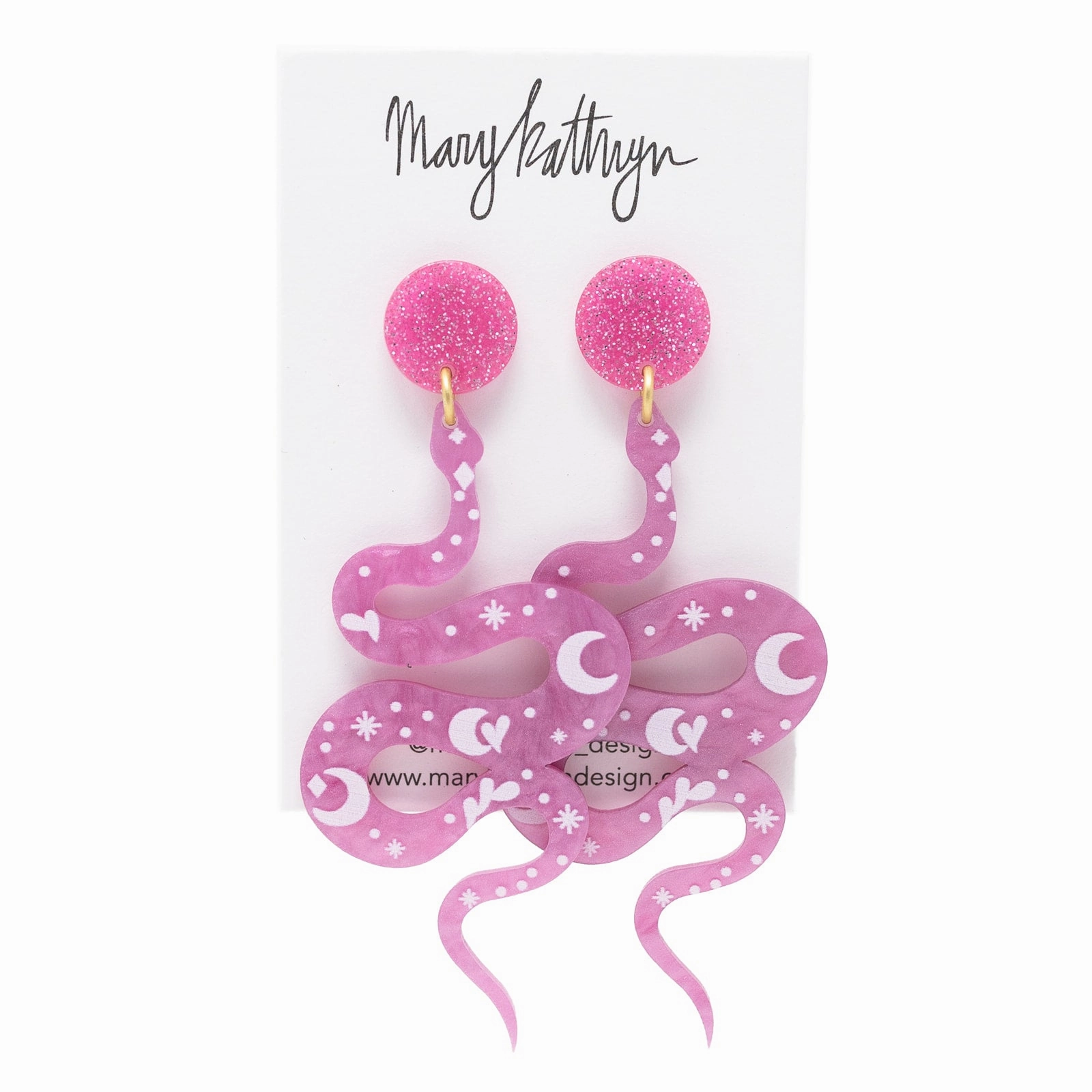 Stylish Appeal Sabrina Snake Dangles (PINK)