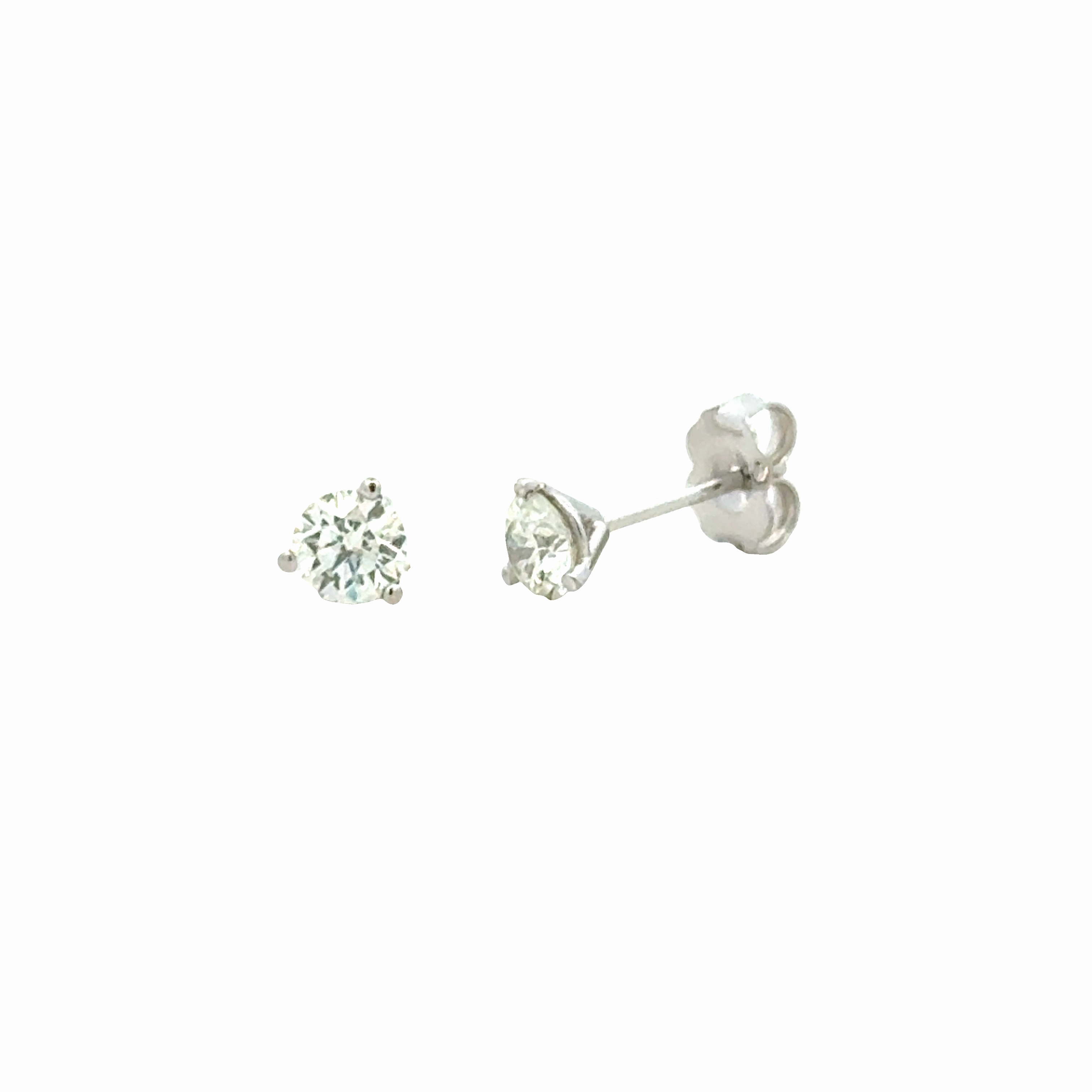 Circular Item Splendid Jewelry 0.66cttw Round Diamonds in Three Prong Martini Earrings H-I/Si1 Ideal Cut