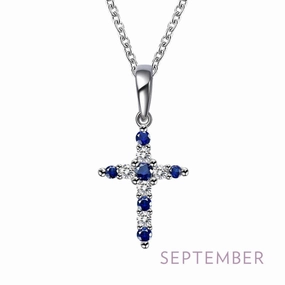 Social Accessory Distinctive Style September Birthstone Necklace
