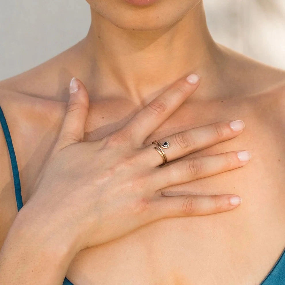 Soft Spark Serpent Ring