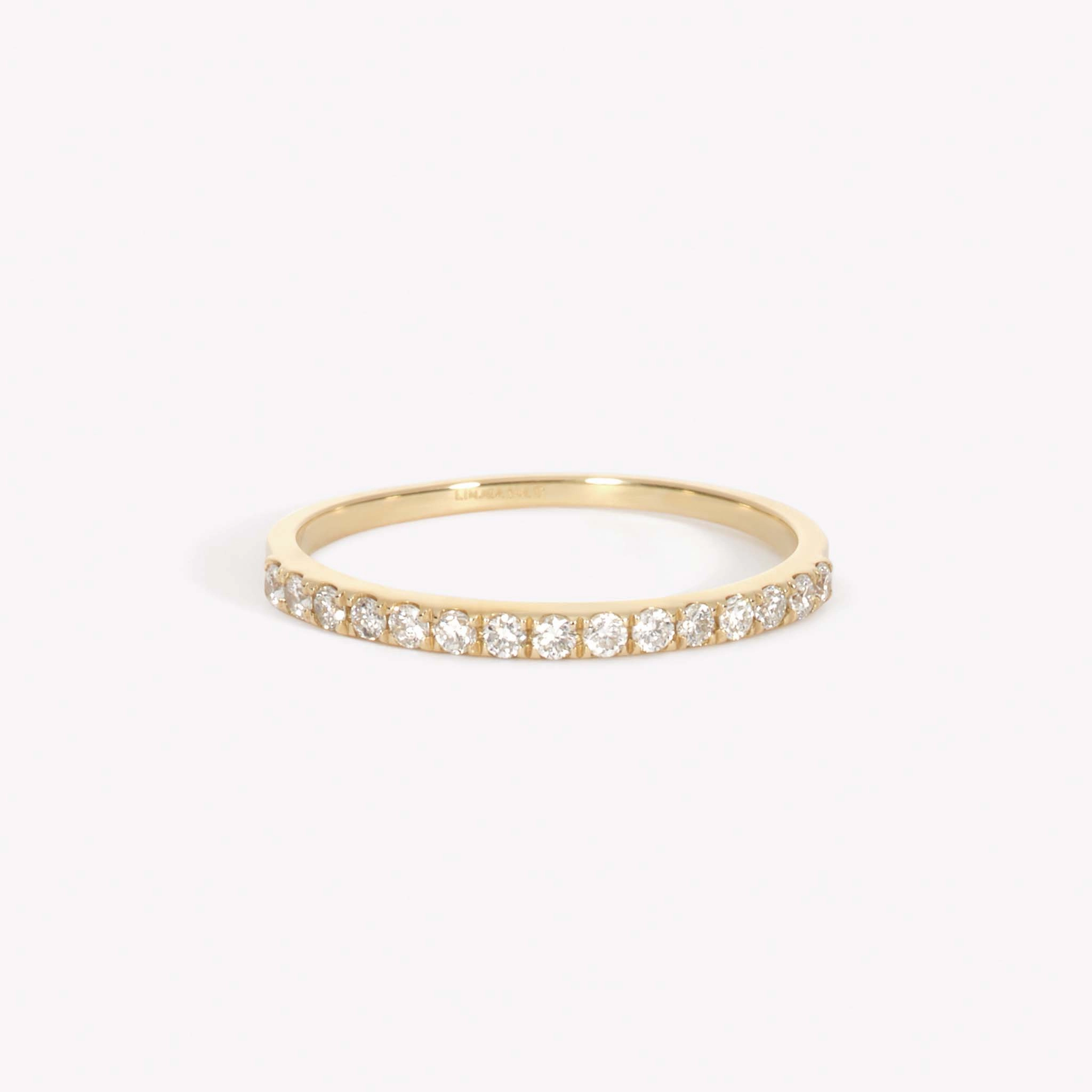 Diamond Half Eternity Ring 14k Gold - Annalise Low-Cost Adornment Beautiful Statement