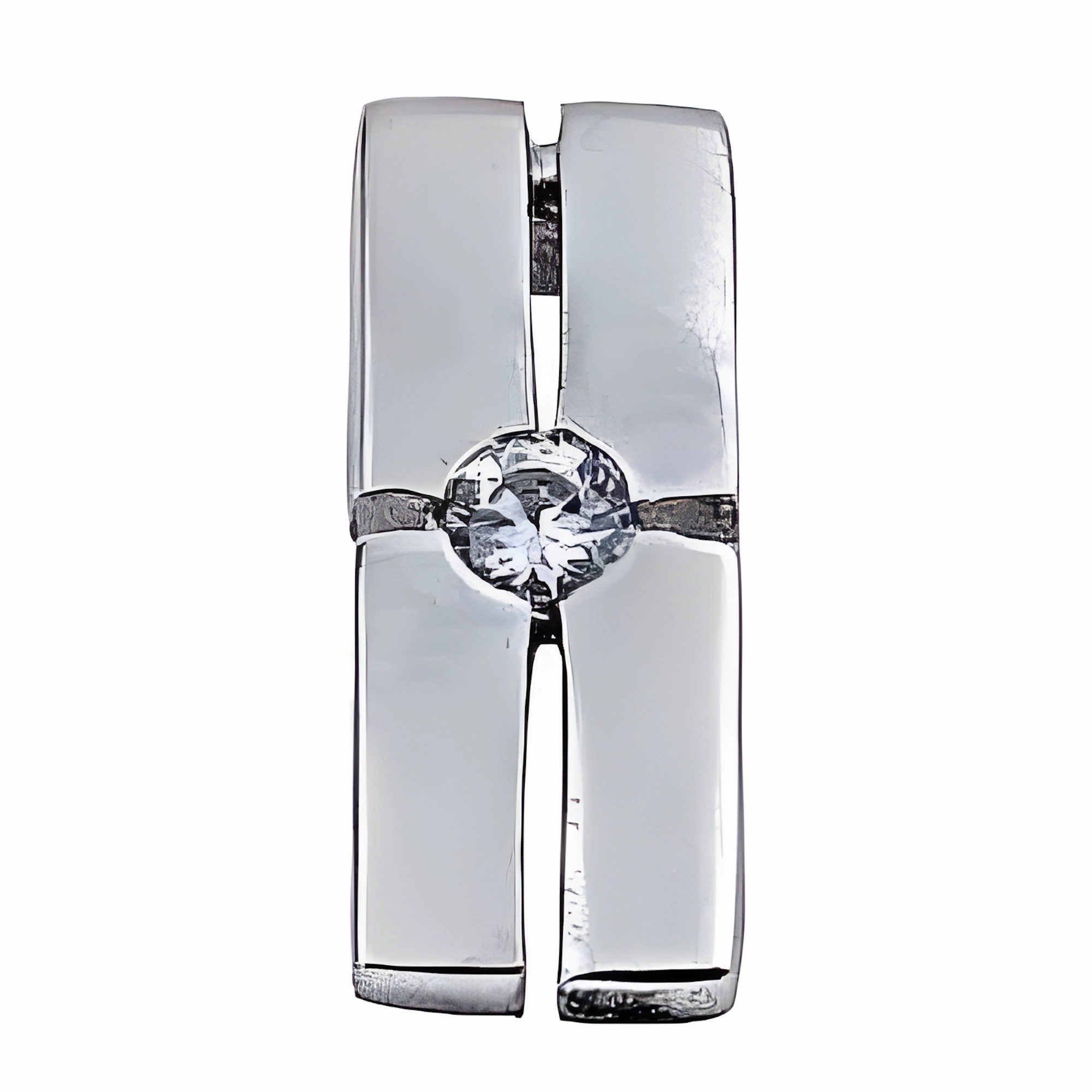 Stylish Cubic Zirconia Gemstone Silver Pendant - Brilliant CZ 925 Silver Jewelry Evening Mood