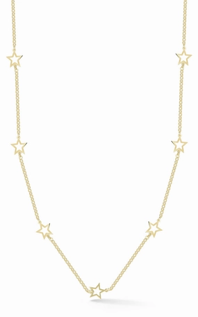 Star Choker Necklace Modern Detailing Glow Touch