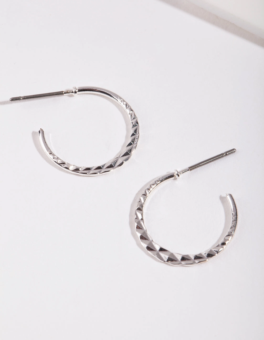 Silver 16MM Beaded Hoop Earrings Cool Layer Refined Look