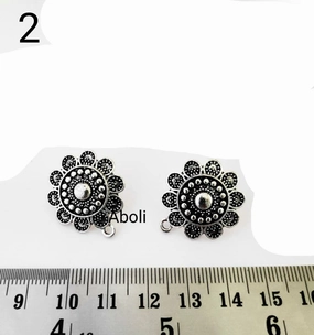 Silver earrings stud components metal earrings findings  ESS02 Lustrous Embellishment