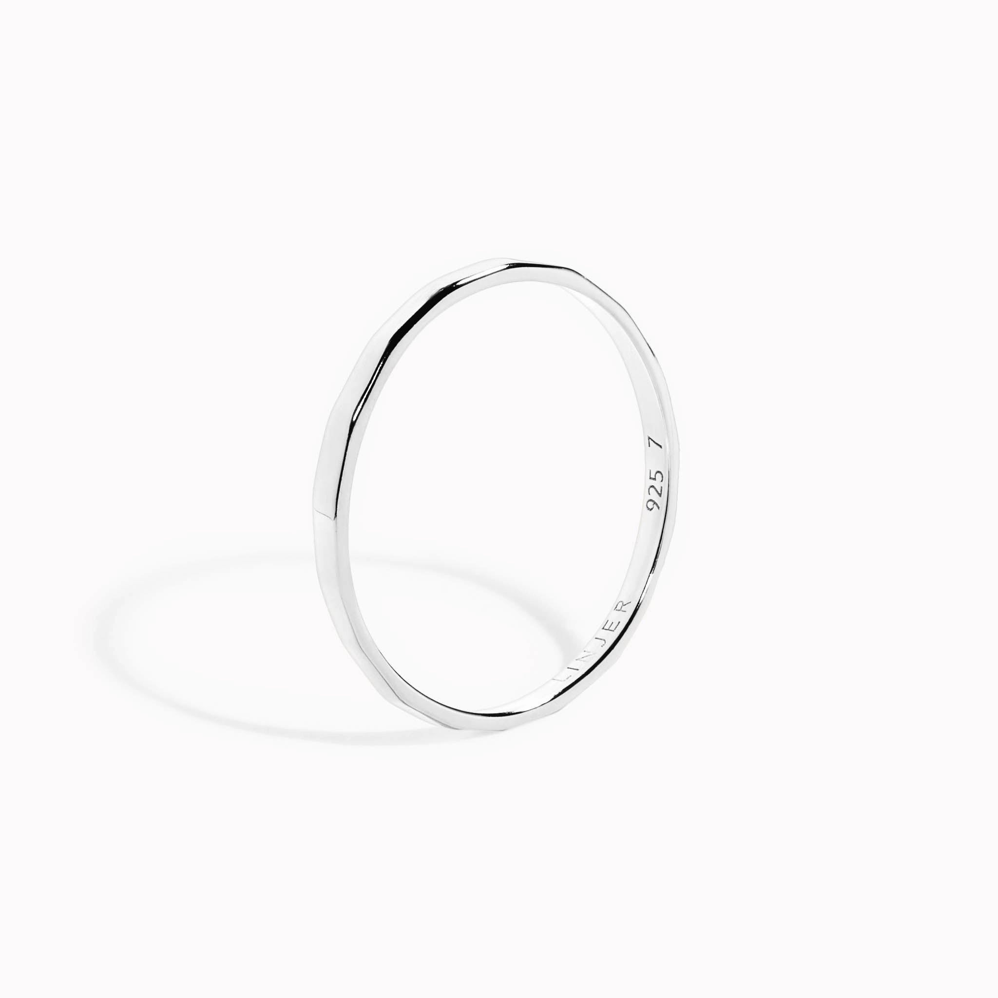 Attractive Look Chic piece Silver Stacking Ring - Lita