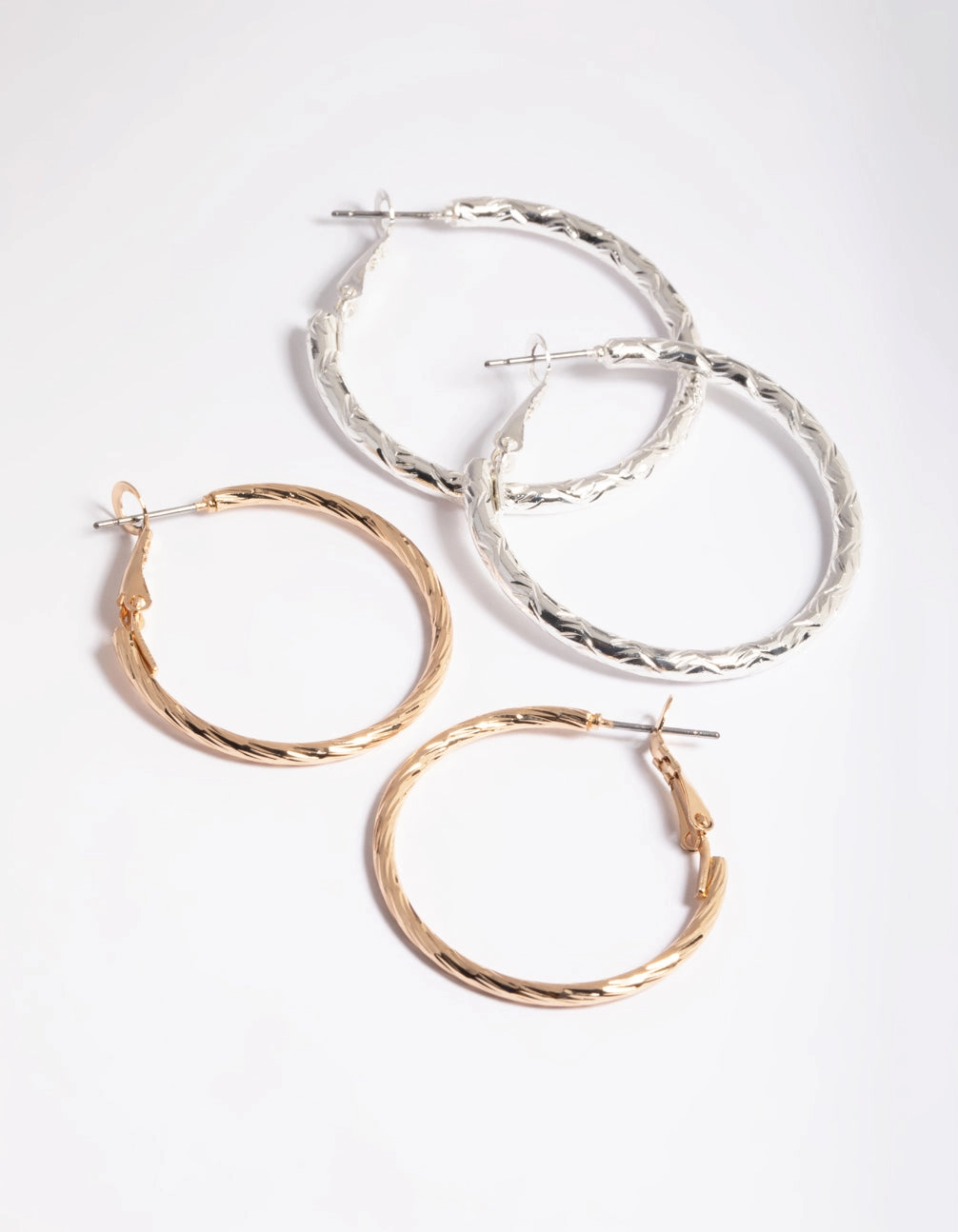Simple Twist Hoop Earrings Pack Exquisite Sparkle