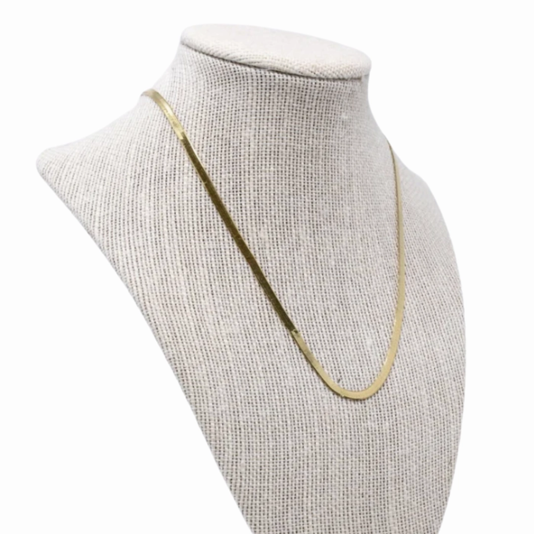 Fresh Look Skinny Herringbone Necklace