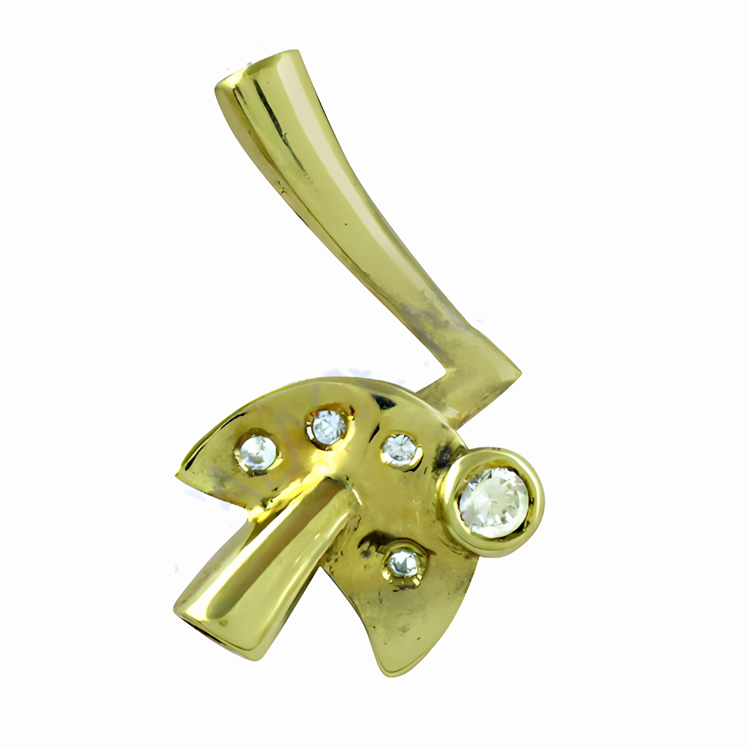 Latest CZ Gemstone Gold Plated Silver Pendant - Shop Now Stylish Ornament Classic Feature