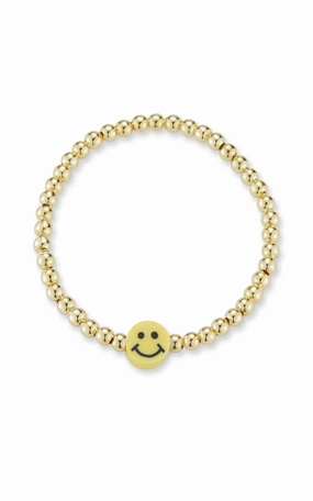 Luxurious Style Smiley Face Beaded Bracelet