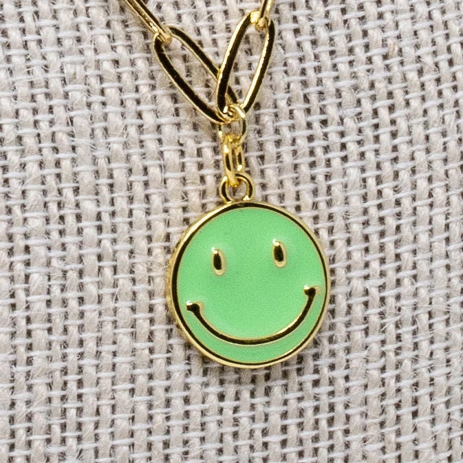 Smiley Face Necklace Radiant Jewelry Look