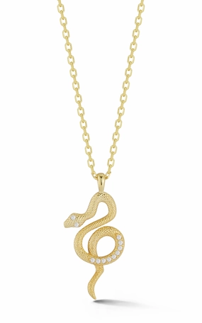 Snake Pendant Necklace summer look