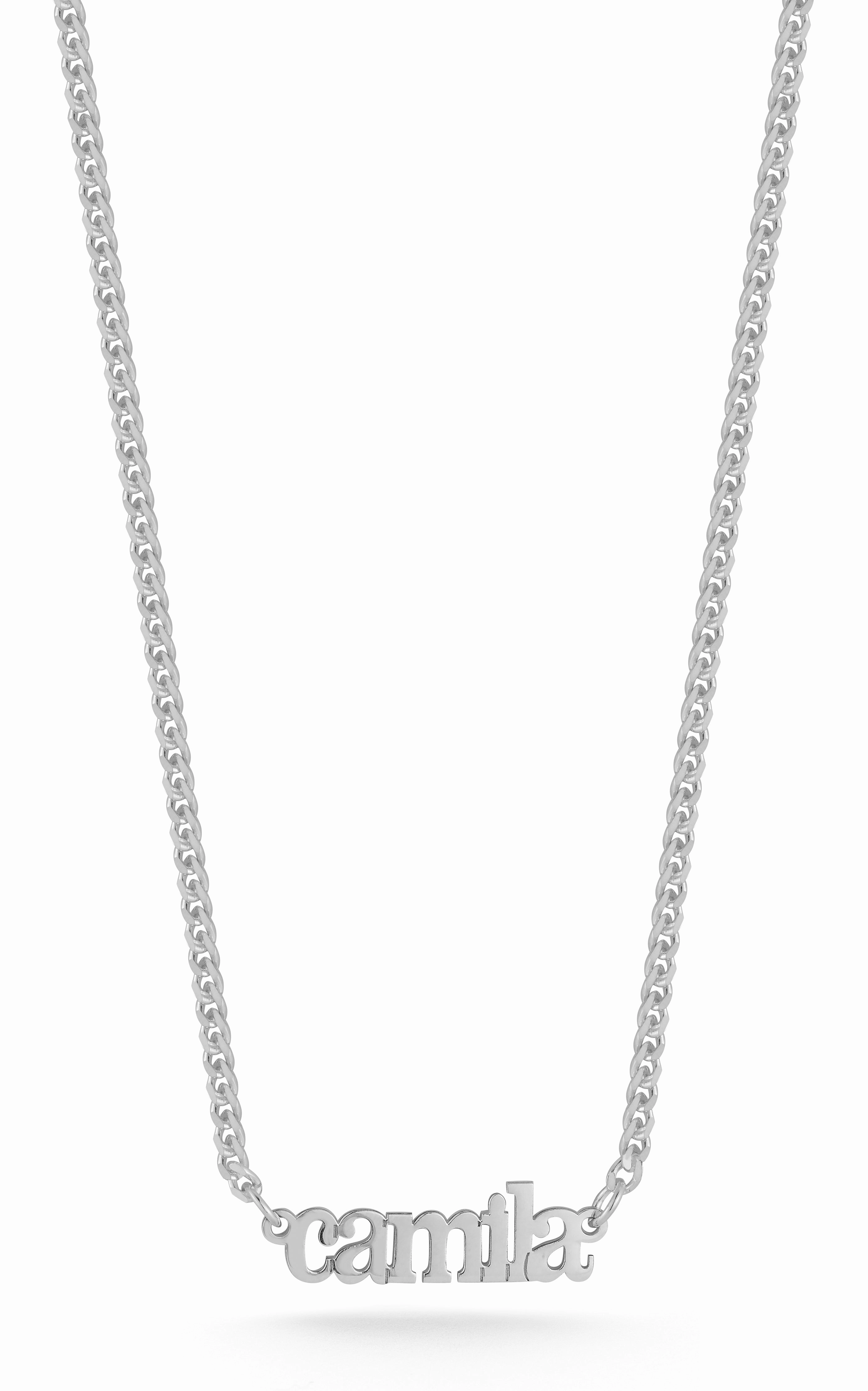 Solid Nameplate Necklace Unique Glow Fashion Pulse