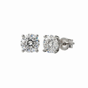 4.03cttw Round Diamonds in Four Prong Martini Earrings Industrial Adornment