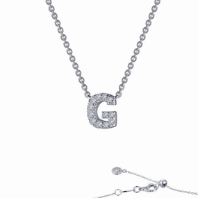 Holiday Present Letter G Pendant Necklace