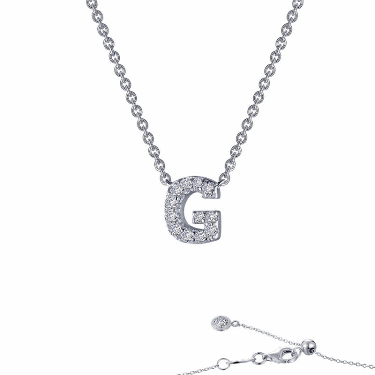 Holiday Present Letter G Pendant Necklace