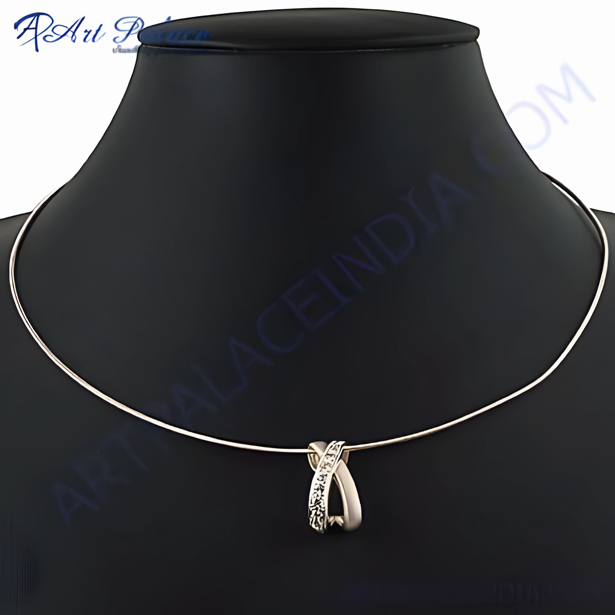 Elegant Cubic Zirconia Gemstone Silver Necklace - Graceful Glamour Divine Adornment Magnificent Accessory