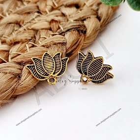 Golden stud earrings components metal earrings findings ESG98 High-Quality Element Small Jewelry