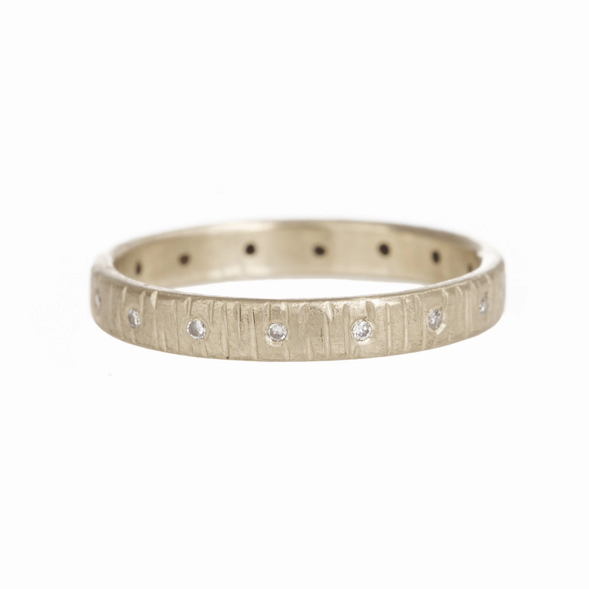Aspen Wedding Band - 18ky Gold, 18kpw Gold   VS Diamonds Fashion Accent Shine Appeal